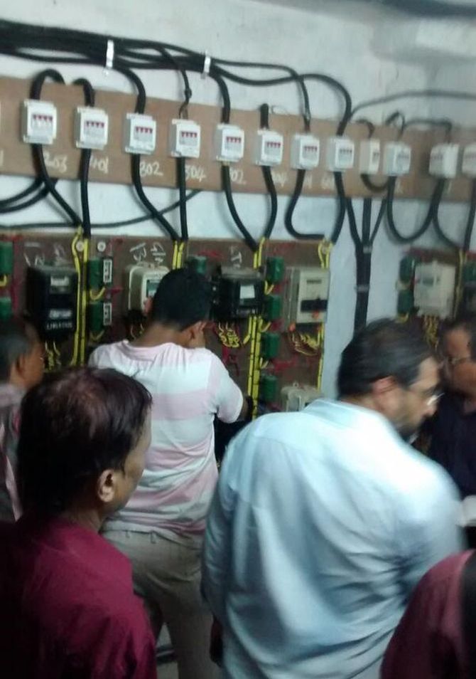 BMC officials turn out the power at the Campa Cola compound