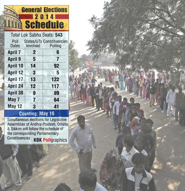 Voters queue inside a polling station to cast their vote during the state assembly election in New Delhi in this photograph taken on December 4, 2013. Graphic courtesy: KBK Graphics