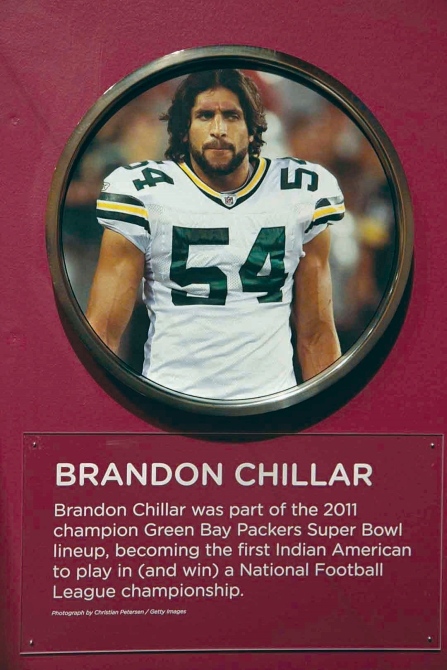 Brandon Chillar, one of two players of Indian-American descent to ever play in the NFL.