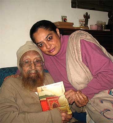 Khushwant Singh with Sadia Dehlvi