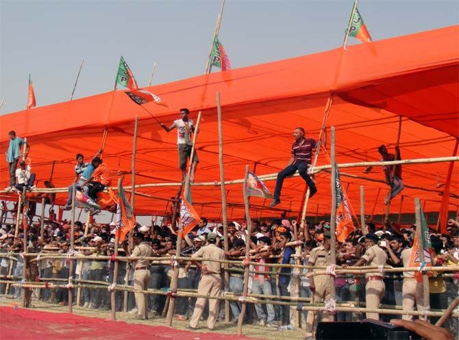A BJP rally in Bihar