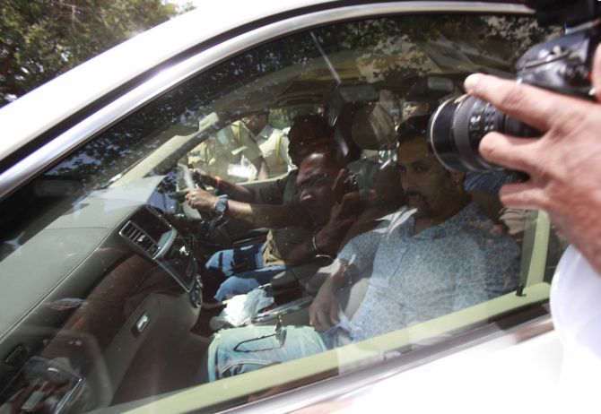 Salman Khan outside the sessions court in Mumbai on Tuesday