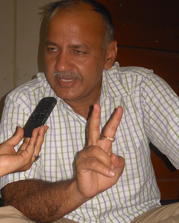 Aam Aadmi Party leader Manish Sisodia.