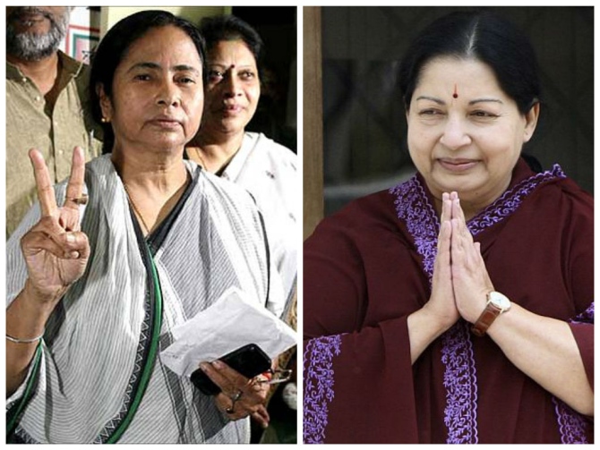 AIADMK and Trinamool Congress might get upto 39 and 42 seats, respectively
