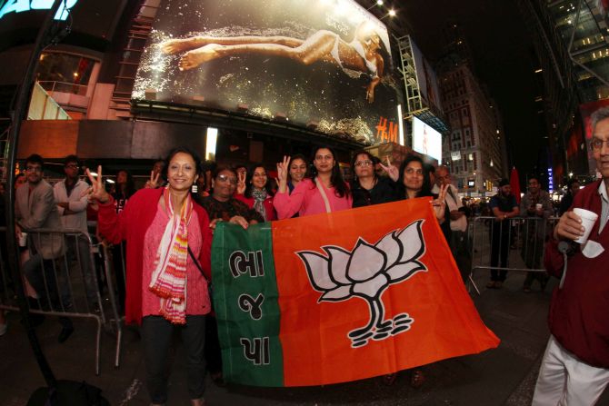 New York's Times Square resounds to 'Modi, Modi!'