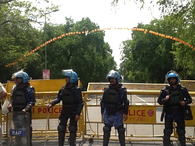Rapid Action Force personnel deployed in Delhi 