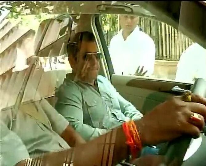 Salman Khan arriving at the session's court for his hearing in the hit-and-run case