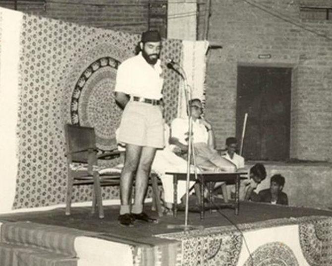 Modi as a young RSS pracharak