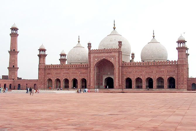 The Badshahi mosque in Lahore, Pakistan.