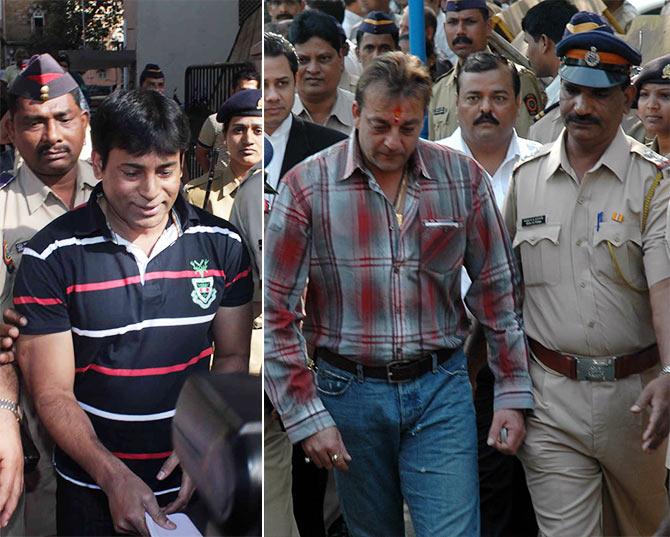 Abu Salem and Sanjay Dutt