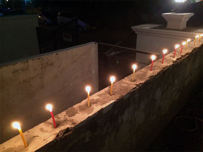 The candles Aseem Chhabra lit
