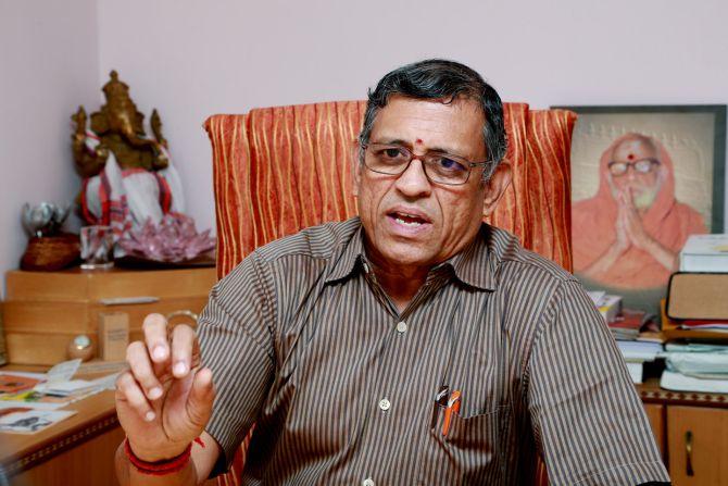 S Gurumurthy. Photograph: Sreeram Selvaraj for Rediff.com