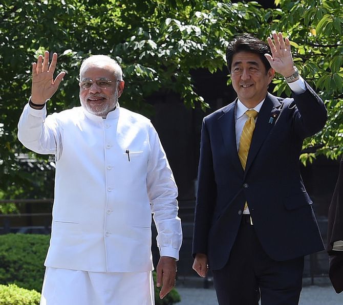 Narendra Modi and Shonzo Abe