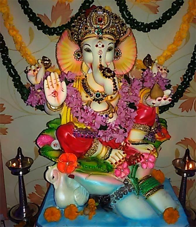 Readers' PHOTOS of their beloved Ganpati - Rediff.com India News