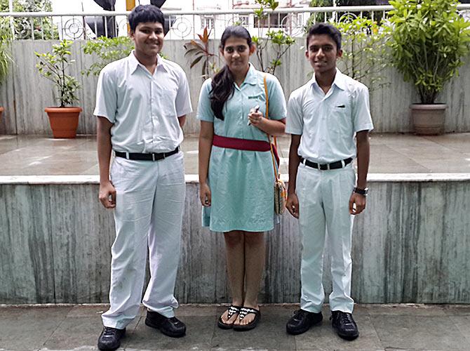 Class X students Prerak Gandhi, Parina Muchhala and Satyaki Mandal were impressed by Modi's interaction.