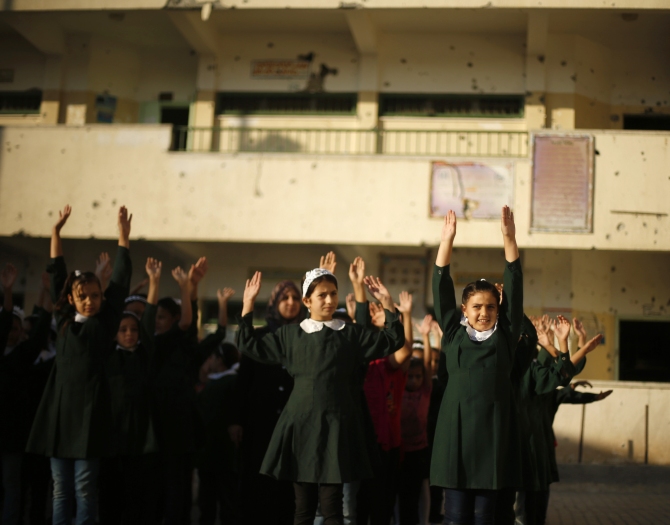PHOTOS Gaza children return to school after 50day war