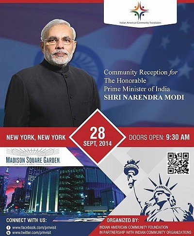 The event at Madison Square Garden for Prime Minister Narendra Modi