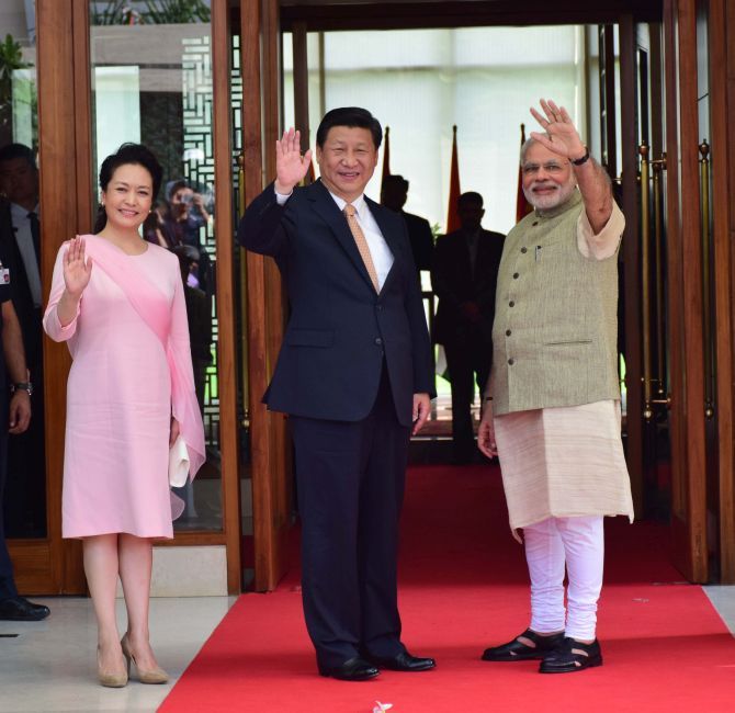  Chinese President Xi Jinping and Prime Minister Narendra Modi