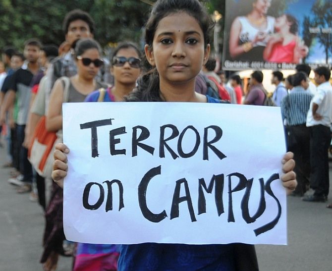 Student protests at Jadavpur University