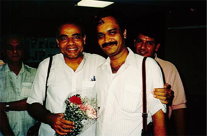 Modi with Suresh Jani 