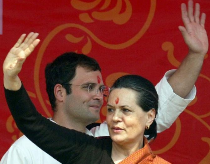 Sonia and Rahul Gandhi