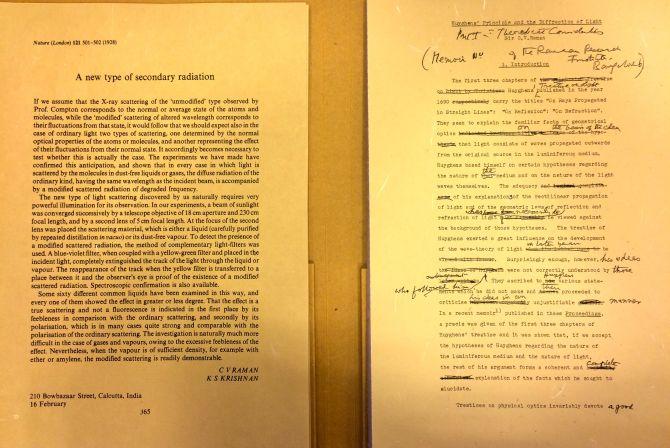 Modi gifts Merkel reproductions of CV Raman's papers - Rediff.com India ...