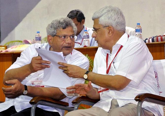 Yechury, Karat headed for showdown over aligning with Congress