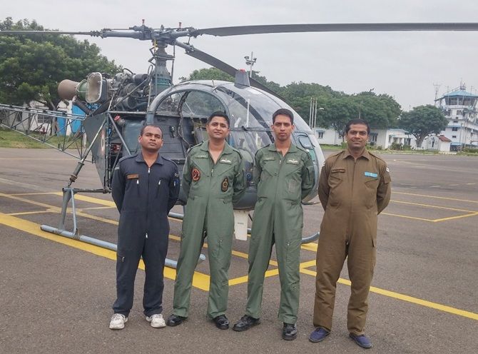 The Air Force men who rescued a pregnant woman in Chennai rains