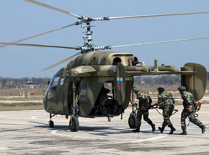 A Kamov helicopter