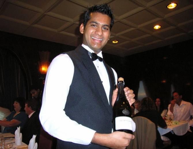 Russel Rebello aboard a Costa ship