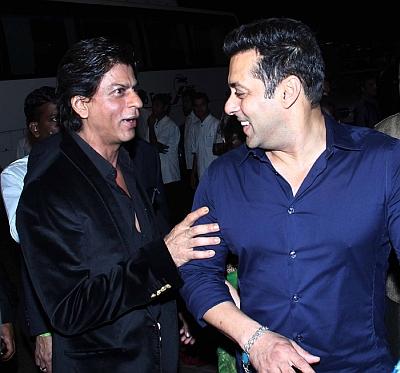 Shah Rukh Khan with Salman Khan