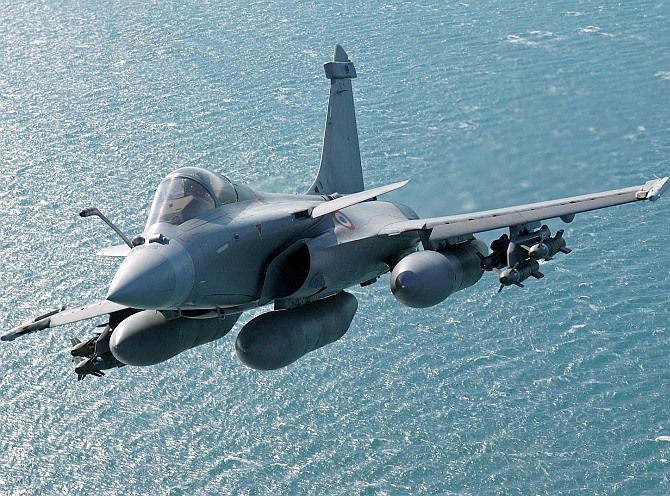 The Rafale fighter aircraft. 