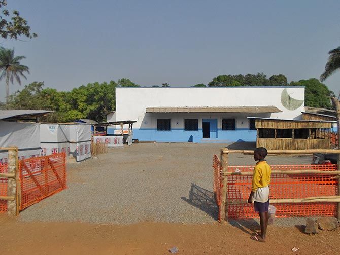 Ebola camp in Sierra Leone