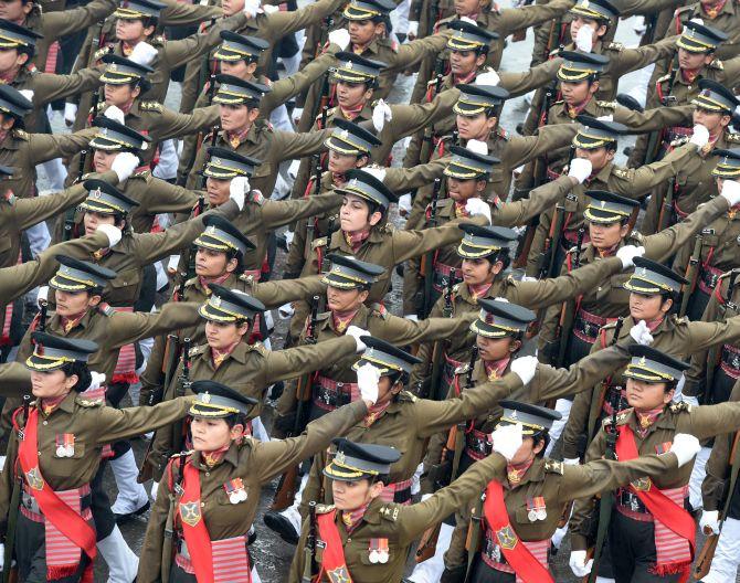 Women recruits of the Indian Army