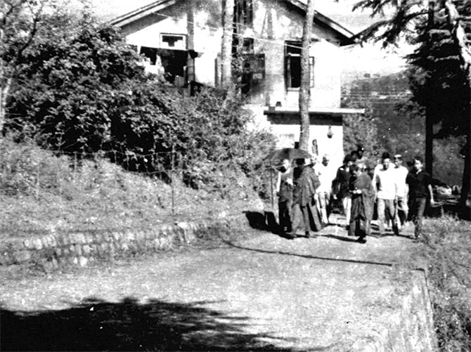 The Dalai Lama in Dharamsala, 1972.