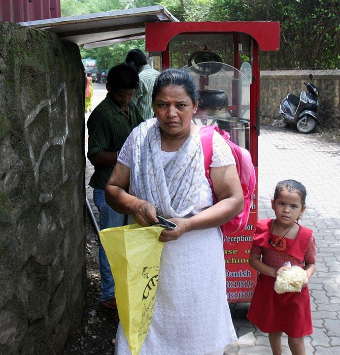 Kamla Singh with her grand daughter