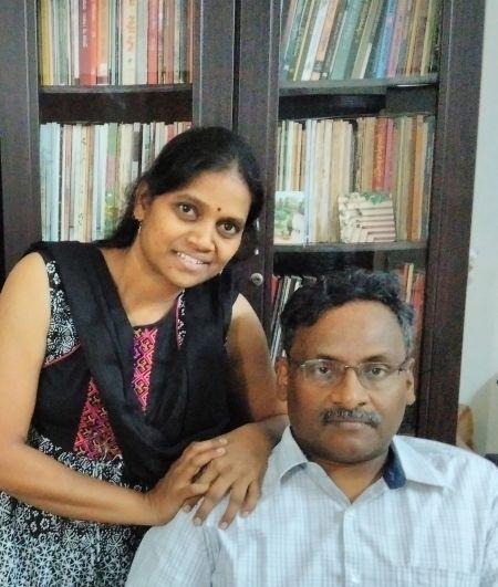 Professor G N Sai Baba with his wife Vasantha Kumari.