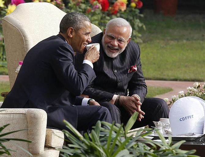 Barack Obama and Narendra Modi