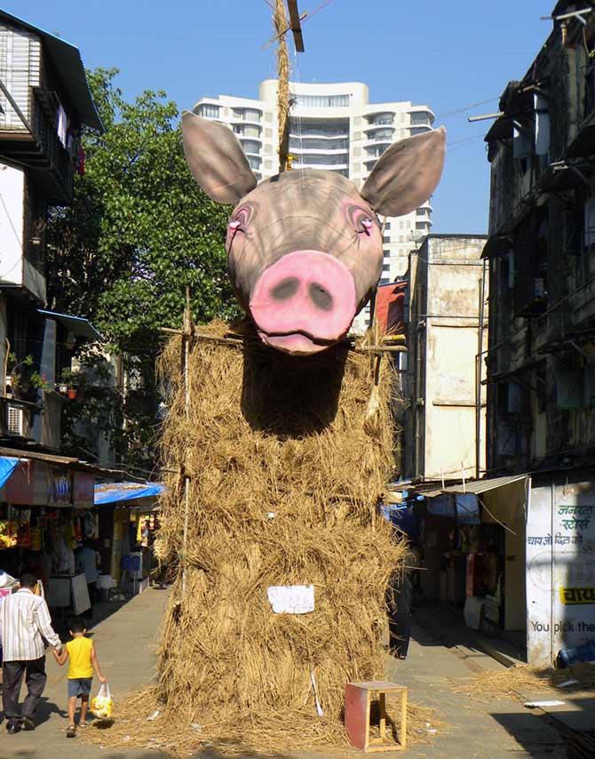 A holi effigy