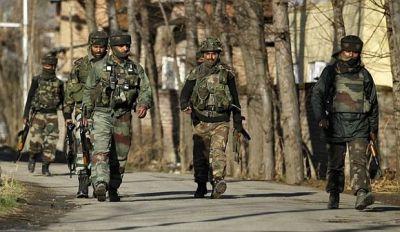 Soldiers on a patrol in J&K