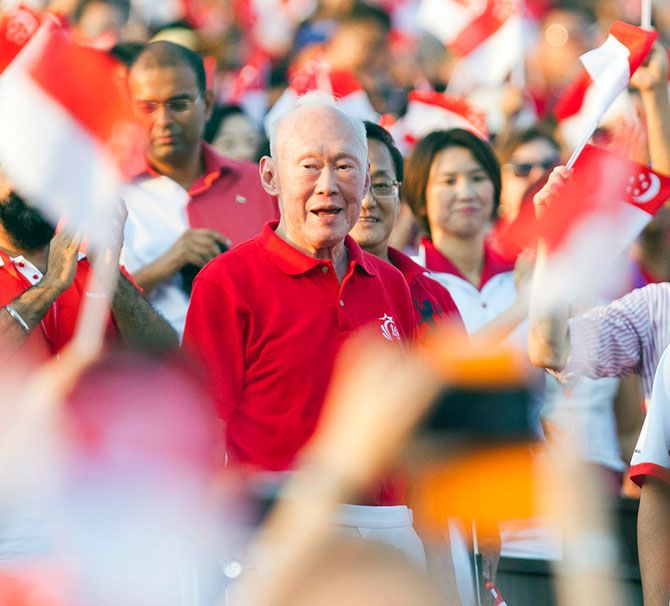 Former Singapore prime minister Lee Kwan Yew