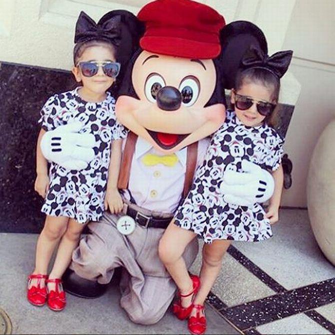 Mickey and minnie hot sale outfits for twins