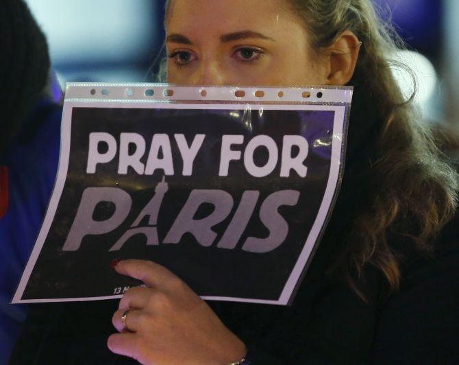 Memorial to victims of the Paris attacks