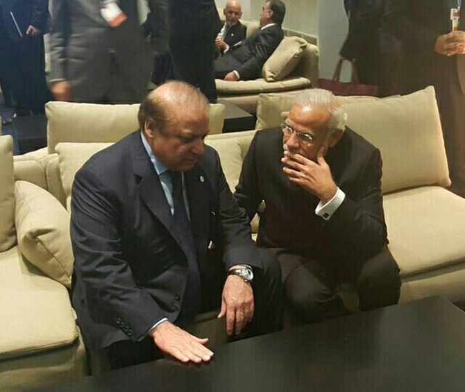 Prime Ministers Narendra Modi and Nawaz Sharif met in Paris on the sidelines of the UN Climate Summit, which led to the impromptu Lahore summit.