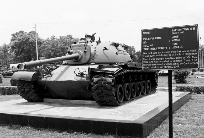 A captured Patton tank
