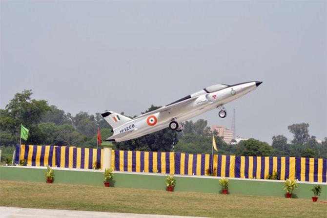 A Gnat aircraft at the school's memorial park