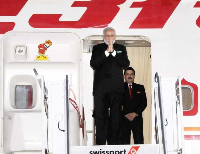 Modi arrives in New York