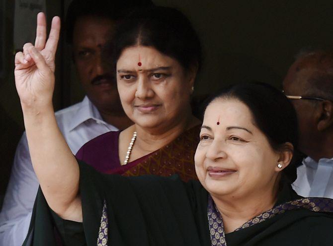 Jayalalithaa with Sasikala