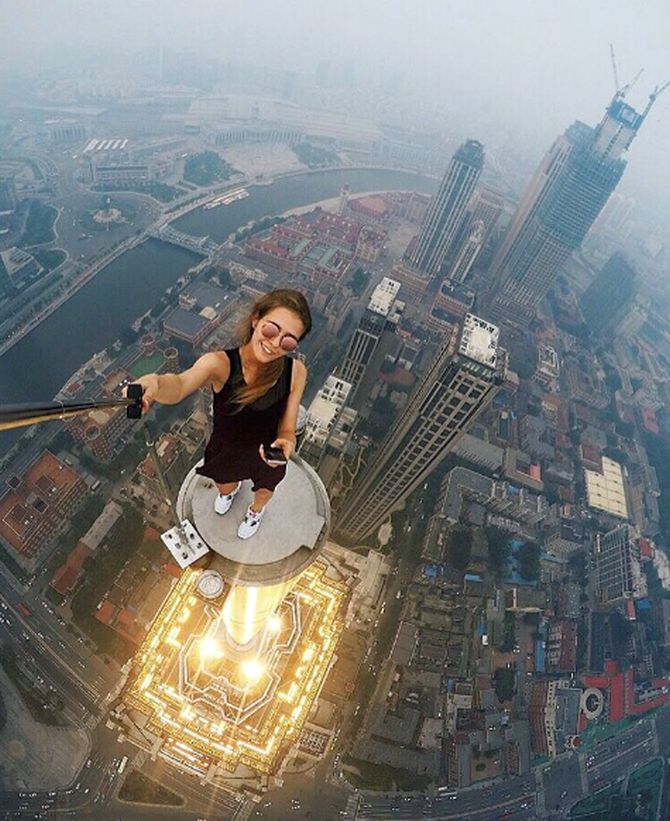 Extreme selfie