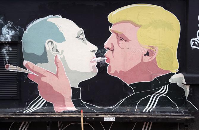 Donald Trump and Vladimir Putin